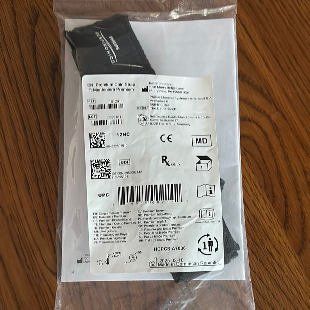 New Black Premium Chin Strap